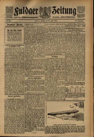 Zweite Ausgabe vom Freitag, den 26. Juni 1908.