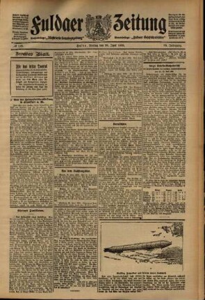 Zweite Ausgabe vom Freitag, den 26. Juni 1908.
