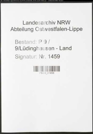 Sterberegister Standesamt Lüdinghausen-Land