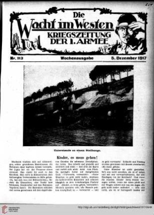 Hefte 113-118, Dezember 1917