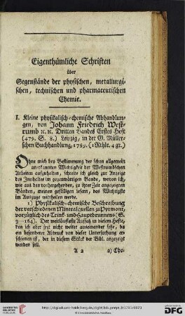Eigenthümliche Schriften