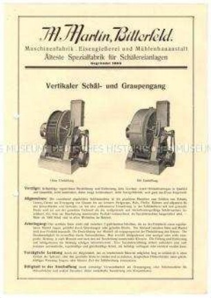 Vertikaler Schäl- und Graupengang