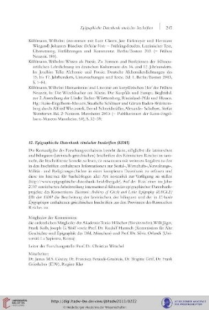 12. Epigraphische Datenbank römischer Inschriften