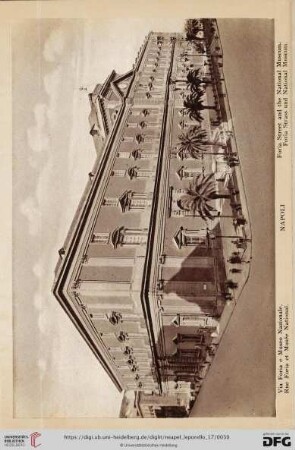 Napoli – Via Foria e Museo Nazionale. – Rue Foria et Musée National. – Foria Street and the National Museum. – Foria Strass und National Museum.