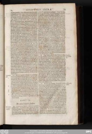 Caput VII. De variis Scripturae sensibus.