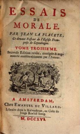 Essais De Morale, Tome Troisième