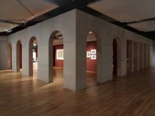 Ausstellungsarchitektur »Alfred Messel (1853-1909). Visionär der Großstadt«. Sonderausstellungshalle Kulturforum Berlin, 4.11.2009-21.2.2010: Ausstellungsraum