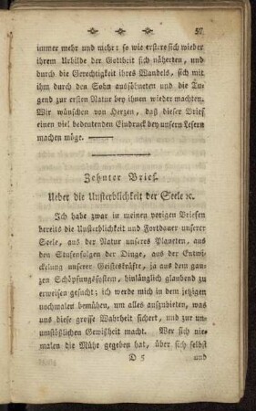Zehnter Brief. - Dreyzehnter Brief.