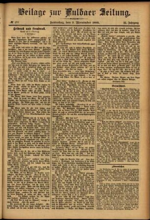 Zweite Ausgabe vom Samstag, den 02. November 1895.