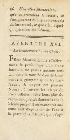Aventure XVI. La Condamnation des Chats