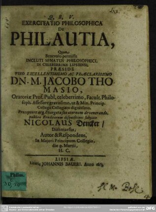 De philautia