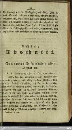Achter Abschnitt. Vom langen Frischerhalten aller Obstarten