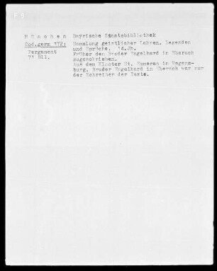 Sammlung geistlicher Lehren, Legenden und Sprüche