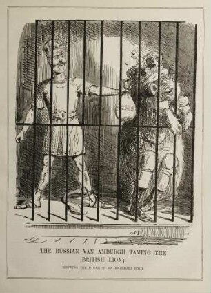 The Russian Van Amburgh taming the British Lion; showing the power of an emperor's gold