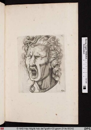 [Studie eines schreienden Mannes].
