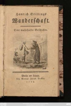 Henrich Stillings Wanderschaft : Eine wahrhafte Geschichte