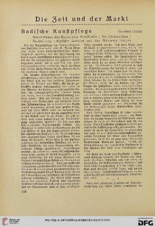 13.1921: Badische Kunstpflege