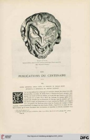 1: Les Publications du centenaire, [3]