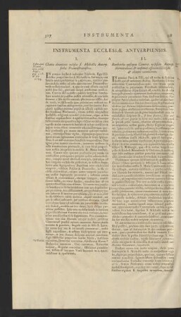 Instrumenta Ecclesiae Antverpiensis