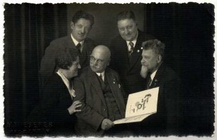 Schuhmann, Theodor und Familie Wiesener, Max mit Ehefrau und Söhnen