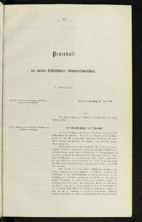 Protokoll der vierten Elbschiffahrts-Revisionskommission. 6. Konferenz.