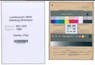 Entnazifizierung Paul Hanten , geb. 03.08.1894 (Former)