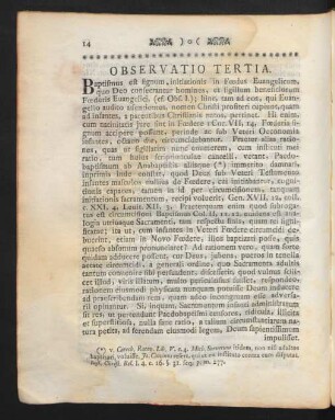 Observatio Tertia.