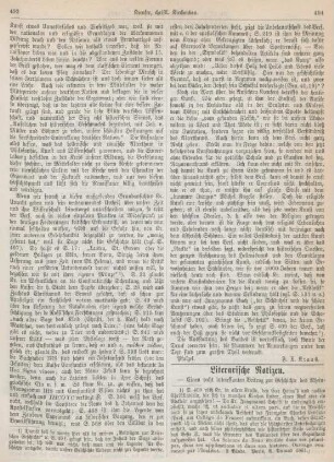 494-496 Literarische Notizen