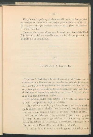 XI - El padre y la hija