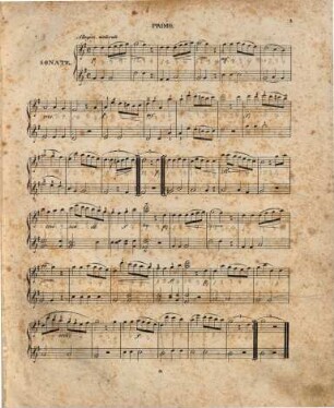 Sonatine pour piano-forté à quatre mains : oeuvre 1