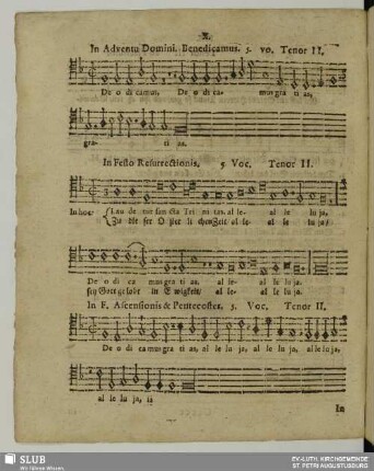 X. Anonymus: Benedicamus Domino