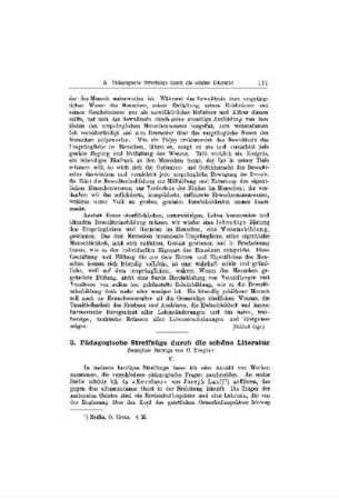 Pädagogische Streifzüge durch die schöne Literatur : (Fortsetzung)