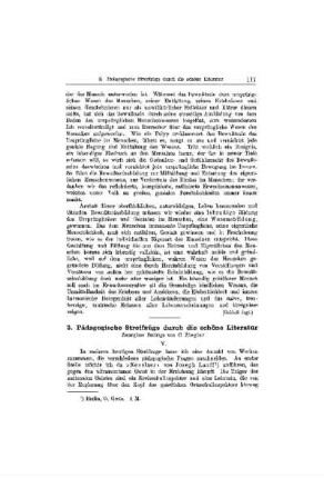 Pädagogische Streifzüge durch die schöne Literatur : (Fortsetzung)
