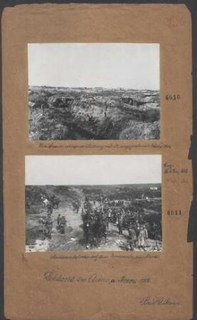 Munitionskolonne auf dem Vormarsch zur Marne