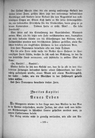 Zweites Kapitel. Neues Leben