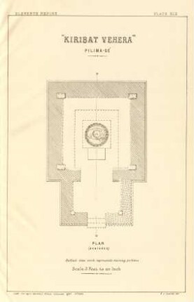 Plate XLII. "Kiribat Vehera". Pilima-gé. Plan.
