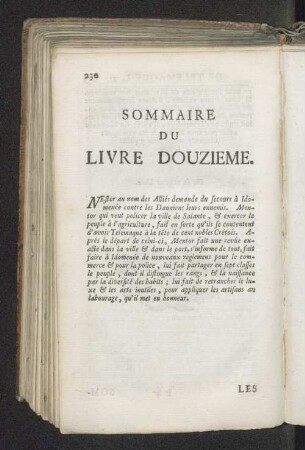 Sommaire du livre douzieme.
