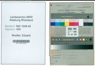 Entnazifizierung Eduard Mueller , geb. 29.01.1897 (Schreiner)