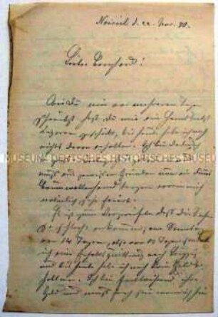 Brief an Bernhard Rostosky von Ludwig