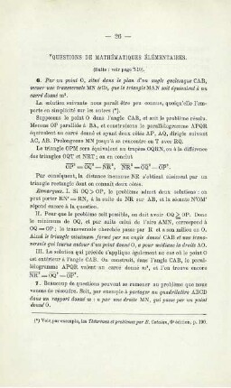 QUESTIONS DE MATHÉMATIQUES ÉLÉMENTAIRES.