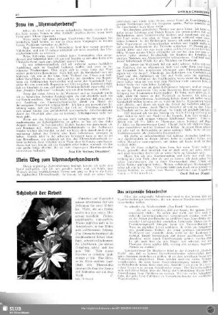 Mein Weg zum Uhrmacherhandwerk
