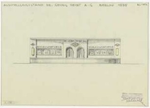 Stand der Fa. Seibt auf der Funkausstellung 1935, Berlin: Ansicht 1:50