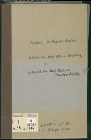 Zivilstandsregister der katholischen Gemeinde Bokel, Kreis Wiedenbrück (GAHT 1808-1814, H-Belege 1812) (Gemeinde: Katholische Gemeinde Bokel, Kreis Wiedenbrück)