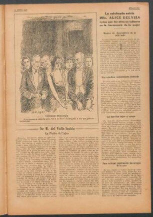La celebrada actriz Mlle. Alice Delysia opina que los años no influyen en la hermosura de la mujer
