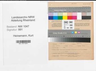 Entnazifizierung Kurt Heinemann , geb. 29.12.1908 (Polizist)