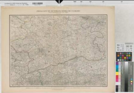 Münsterland topographische Karte Sektion 7 der Specialkarte von Deutschland, Niederlande und Belgien 1.H. 19.Jh. 1 : 200 000 46,5 x 64 Lithographie: Verlag Holle, Wolfenbüttel R. Diederich