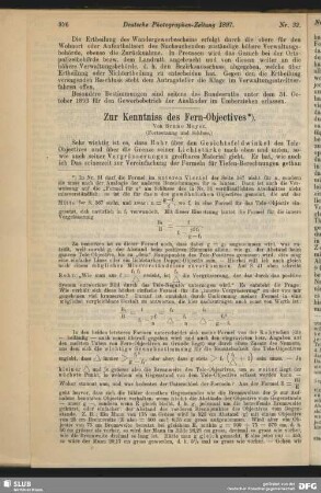 Zur Kenntniss des Fern-Objectives