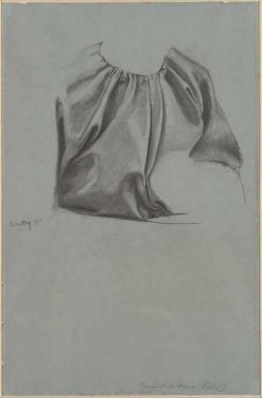 Gewandstudie. Bruststück (recto)