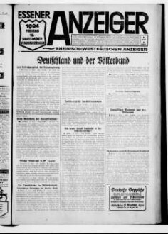 Essener Anzeiger. 1919-1940