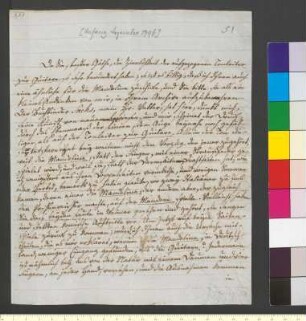 Brief von Sachsen-Gotha und Altenburg, August Prinz von an Goethe, Johann Wolfgang von